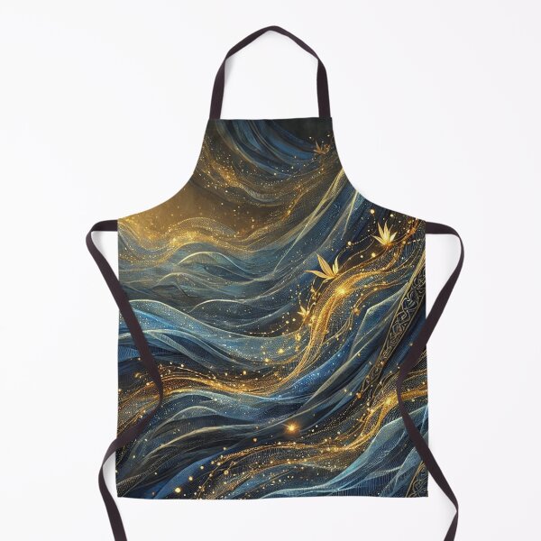 Item preview, Woven Dreams in Blue and Gold designed and sold by LegademaArt.