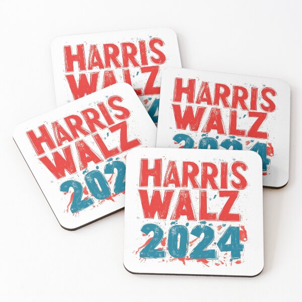 Item preview, Harris Walz 2024 Campaign Design with Bold Splatter Art designed and sold by Retro Travel Design.