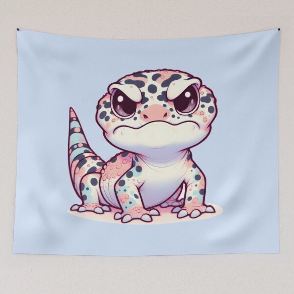 Item preview, Grumpy Leopard Gecko designed and sold by Anna Halasek.