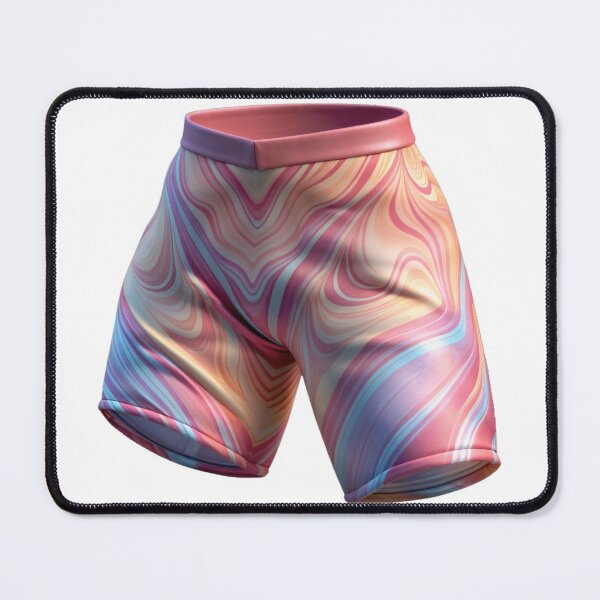 Item preview, vibrant woman's shorts withe pink abstract pattern  designed and sold by Creative88Art.
