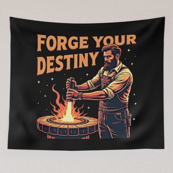 Item preview, Blacksmith forging a glowing sword designed and sold by artwaves.