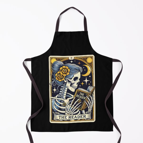 Item preview, The Skeleton Book Lover Reader Reading a Book Tarot Card designed and sold by silverhexagon.