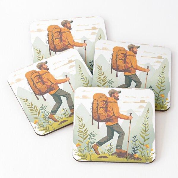 Item preview, Man Hiking Through a Meadow  designed and sold by KSimpson838.