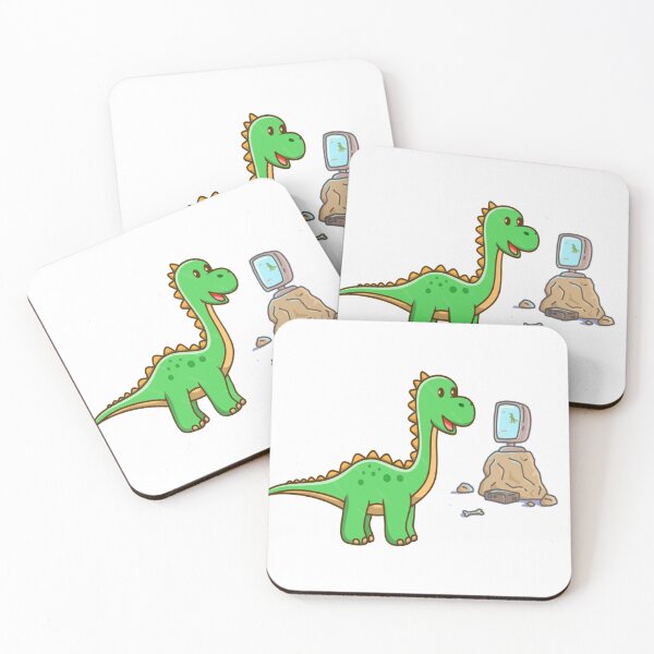 Item preview, Green Dino with AAC Ipad sticker  designed and sold by dex1one.