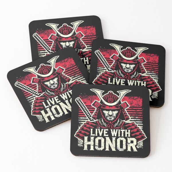 Item preview, Live with Honor Powerful Samurai Motivation designed and sold by Printend _.