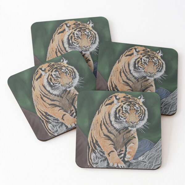 Item preview, Sumatran Tiger acrylic painting designed and sold by CreativelySophG.
