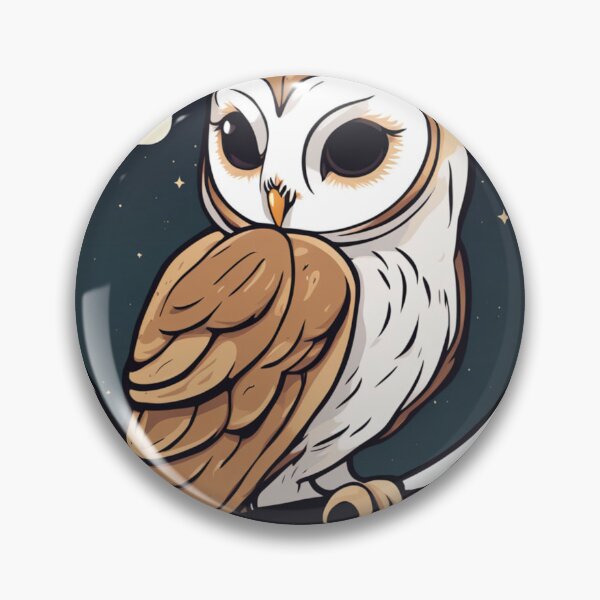 Item preview, Perched Barn Owl designed and sold by FamiliarPufferfish.