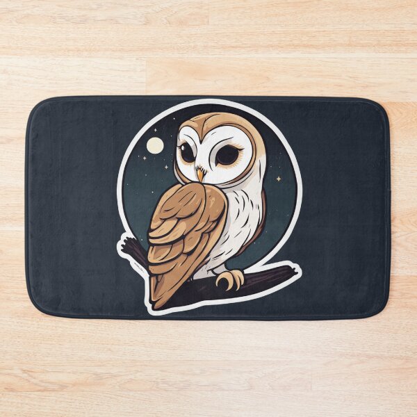 Item preview, Perched Barn Owl designed and sold by FamiliarPufferfish.