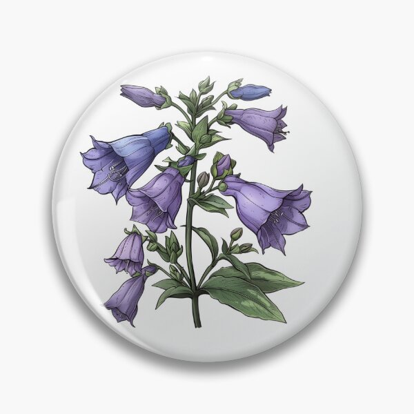 Item preview, Blue Bellflower Botanical Illustration designed and sold by Artcurrents.