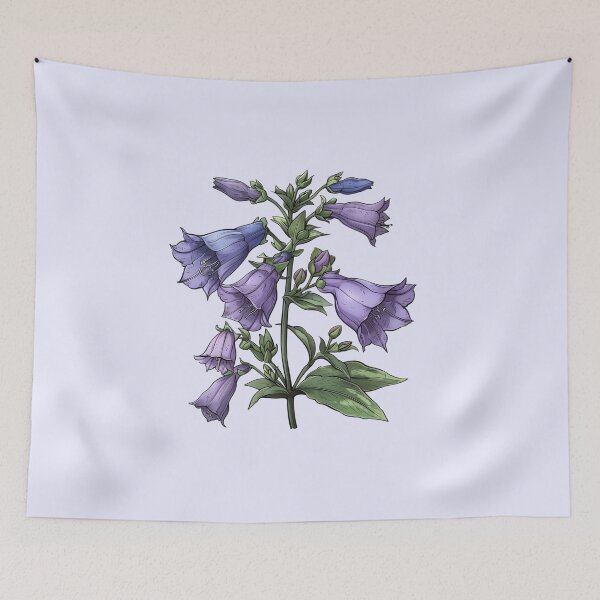 Item preview, Blue Bellflower Botanical Illustration designed and sold by Artcurrents.