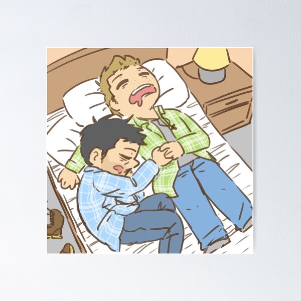 Item preview, Lumberjack boyfriends napping designed and sold by Melle-OtterWise.