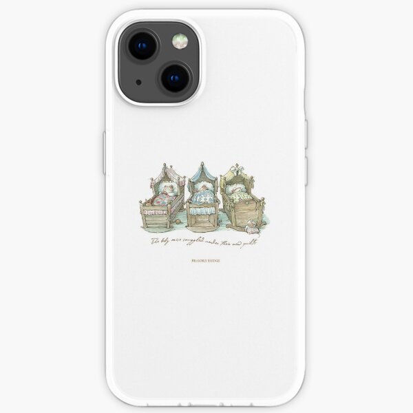 The Brambly Hedge baby mice snuggle in their cots iPhone Soft Case