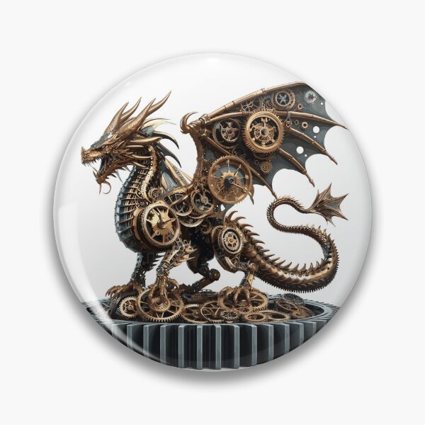 Item preview, Steampunk Dragon Standing on Giant Gear designed and sold by Xsquilax.