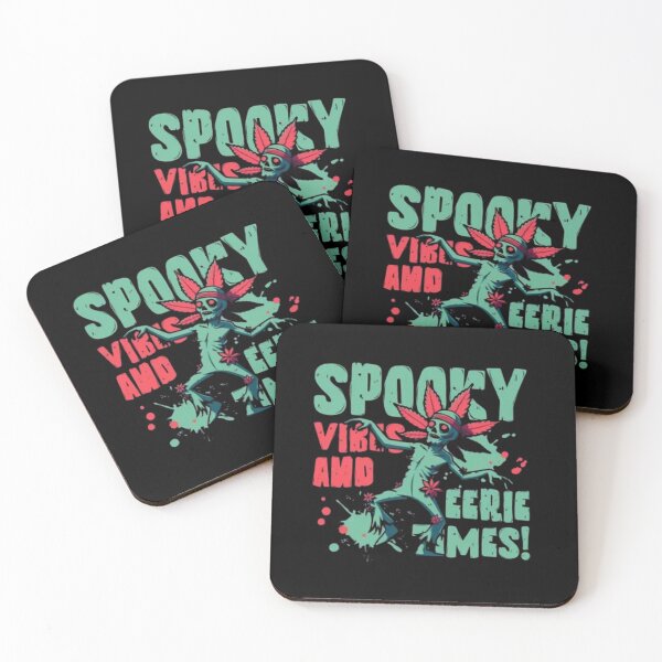 Item preview,  Spooky Vibes and Eerie Times - Retro Zombie Cannabis Halloween Design designed and sold by Jessica  art.