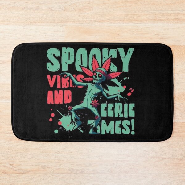 Item preview,  Spooky Vibes and Eerie Times - Retro Zombie Cannabis Halloween Design designed and sold by Jessica  art.
