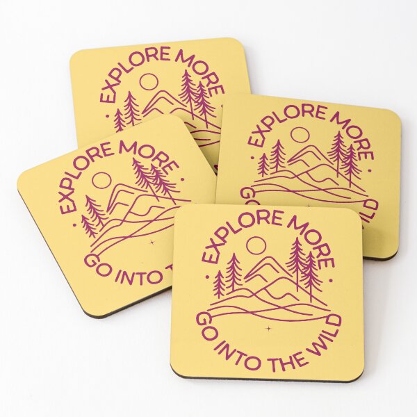 Item preview, Explore More, Go Into the WildBack to Nature Mountain Graphic in Red designed and sold by FilmmakersPOV.