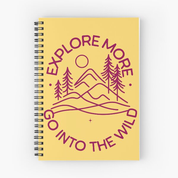 Item preview, Explore More, Go Into the WildBack to Nature Mountain Graphic in Red designed and sold by FilmmakersPOV.