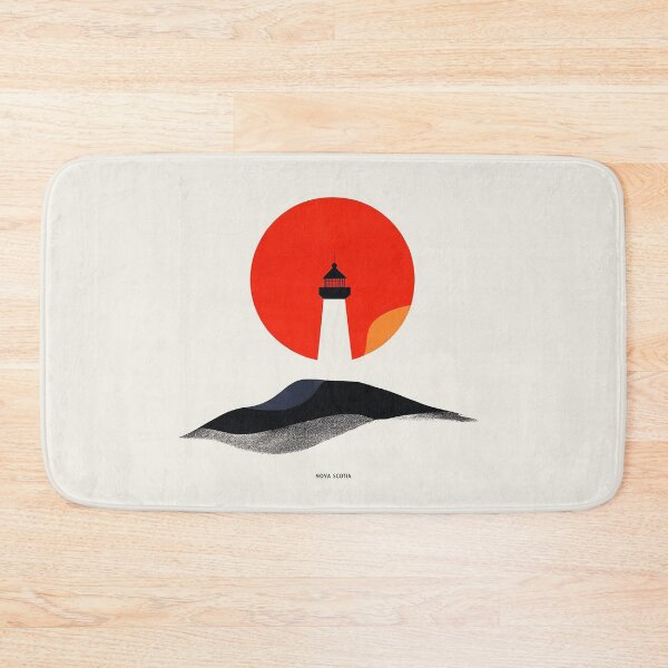 Item preview, Minimalist Nova Scotia Lighthouse at Sunset Design designed and sold by Retro Travel Design.