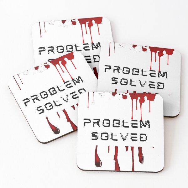 Item preview, funny gym shirts - Problem Solved  designed and sold by StylishKat.