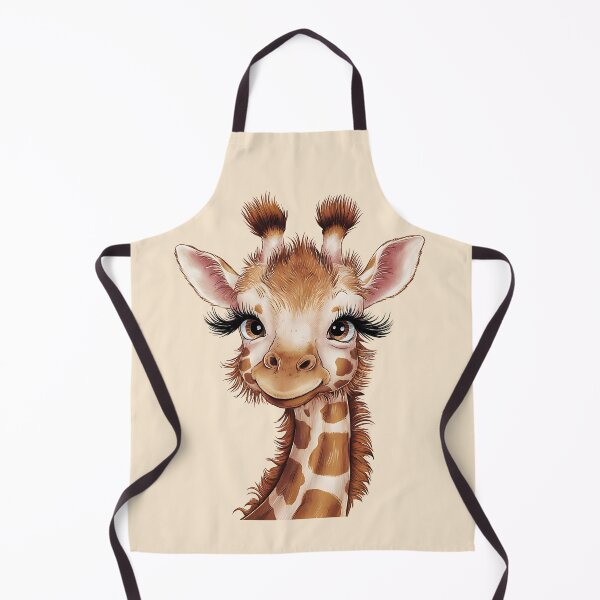 Item preview, A cute giraffe with long eyelashes and a friendly expression designed and sold by PrintableByZaah.