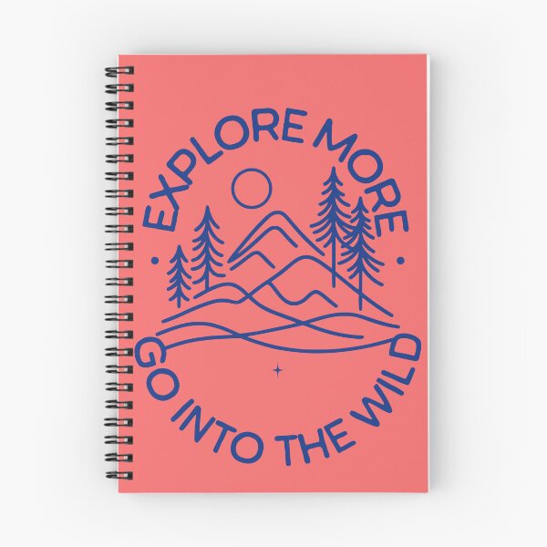 Item preview, Explore More, Go Into the Wild Back to Nature Mountain Graphic in Blue designed and sold by FilmmakersPOV.