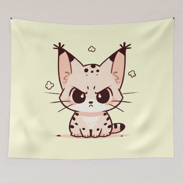 Item preview, Grumpy Savannah Cat designed and sold by Anna Halasek.