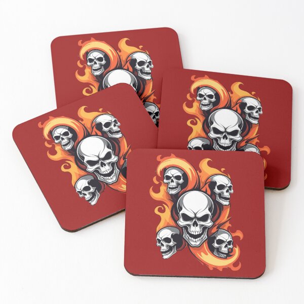 Item preview, Fiery Skulls designed and sold by OurGirlGertie.