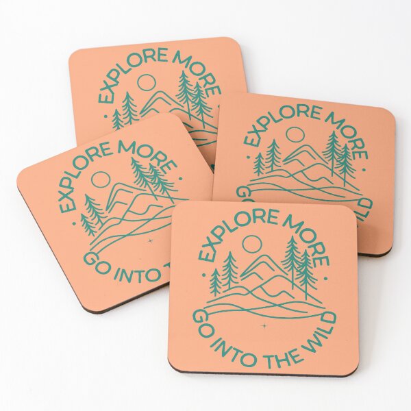 Item preview, Explore More, Go Into the Wild Back to Nature Mountain Graphic in Green designed and sold by FilmmakersPOV.