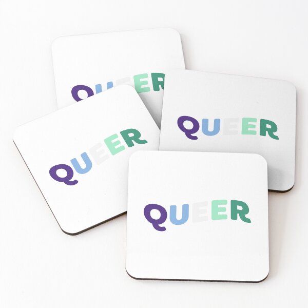 Item preview, QUEER (curved) - gay men / mlm designed and sold by Skyler Orion X.