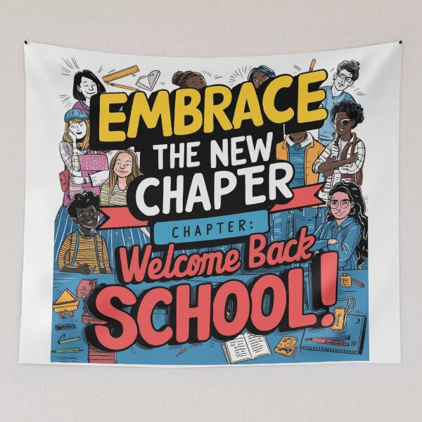 Item preview, Embrace the new chapter welcome back school ! designed and sold by Coollzone.