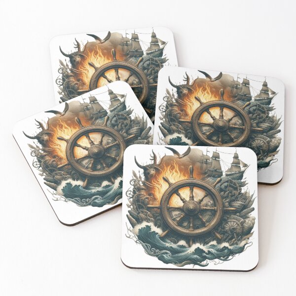Item preview, Ship Steering Wheel,Fire,War designed and sold by deniz kaya.