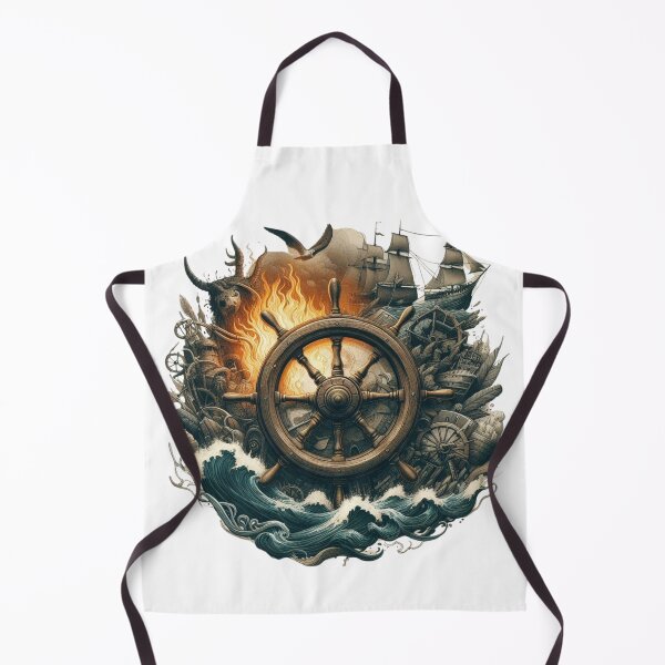 Item preview, Ship Steering Wheel,Fire,War designed and sold by deniz kaya.