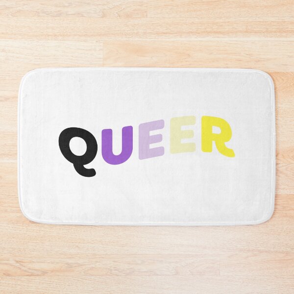 Item preview, QUEER (curved) - nonbinary designed and sold by Skyler Orion X.