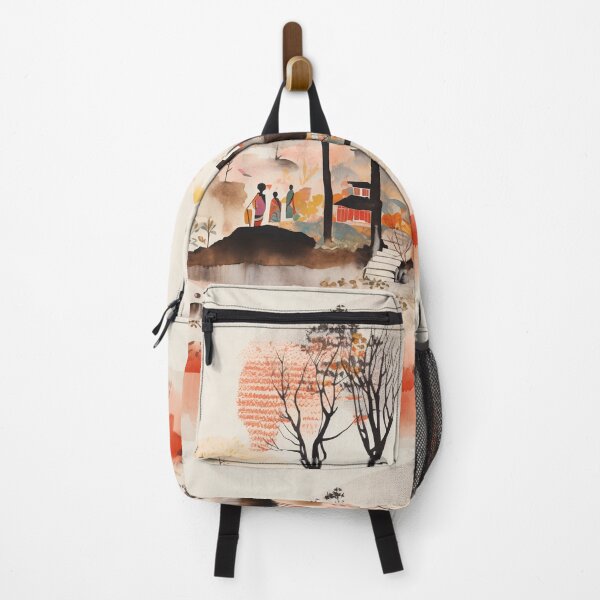 Item preview, Sunset in a Japanese Village designed and sold by Grabbart.