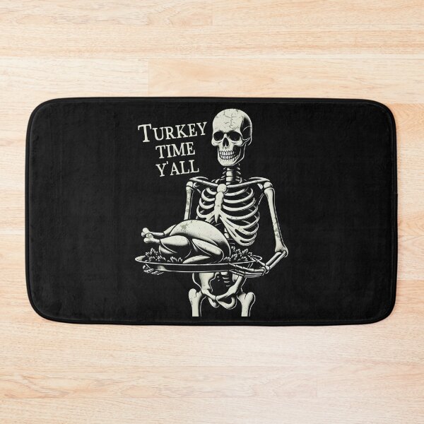 Item preview, Thanksgiving Skeleton Turkey Time Y'all designed and sold by CreepyCornerArt.