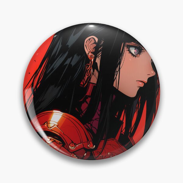 Item preview, Red and Black Sci-Fi Warrior Anime Girl designed and sold by bubblegoth.