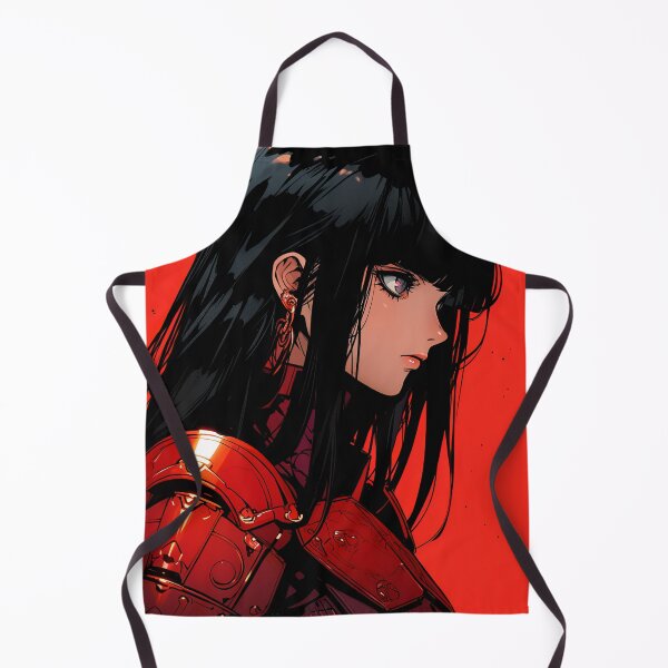 Item preview, Red and Black Sci-Fi Warrior Anime Girl designed and sold by bubblegoth.