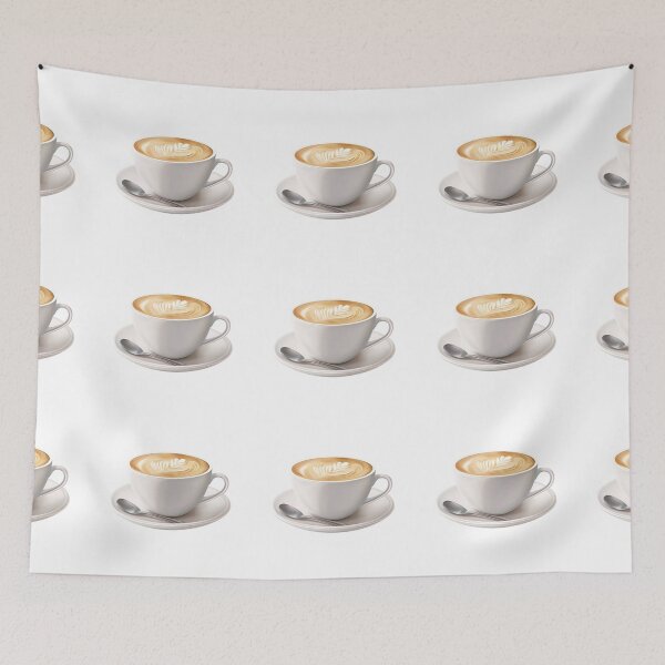 Item preview, Cup of Cappuccino Stickers, Logo, Illustration, Wall arts, Art Prints and More designed and sold by Kevin Lou.
