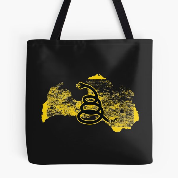 Item preview, Distressed LATVIA  - Freedom Is The Superpower - Modern Gadsden Snake Flag - Dont Tread On Me design designed and sold by pelagio.