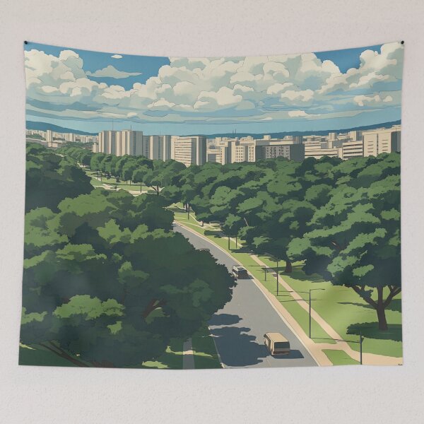 Item preview, Brasília, Brazil's capital | Anime style designed and sold by ComicsFactory.