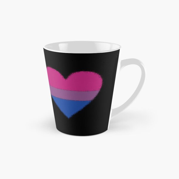 Item preview, Bi heart (on black) designed and sold by nerdspride.