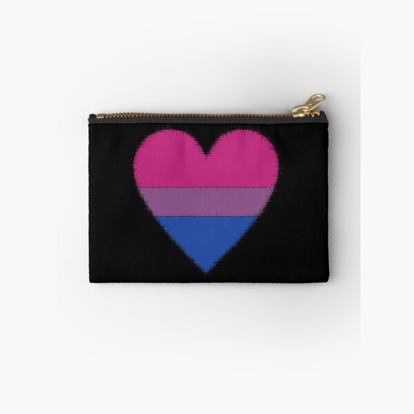 Item preview, Bi heart (on black) designed and sold by nerdspride.
