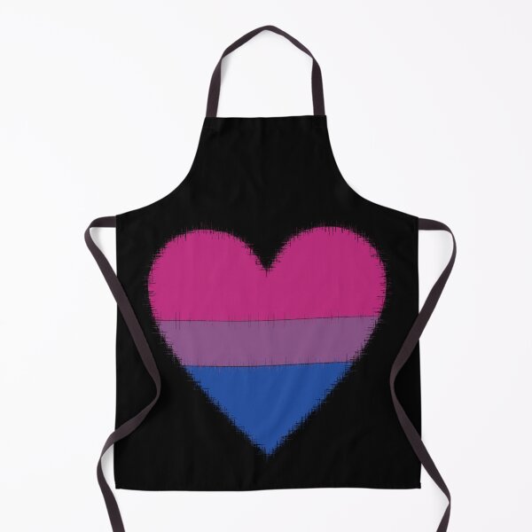 Item preview, Bi heart (on black) designed and sold by nerdspride.
