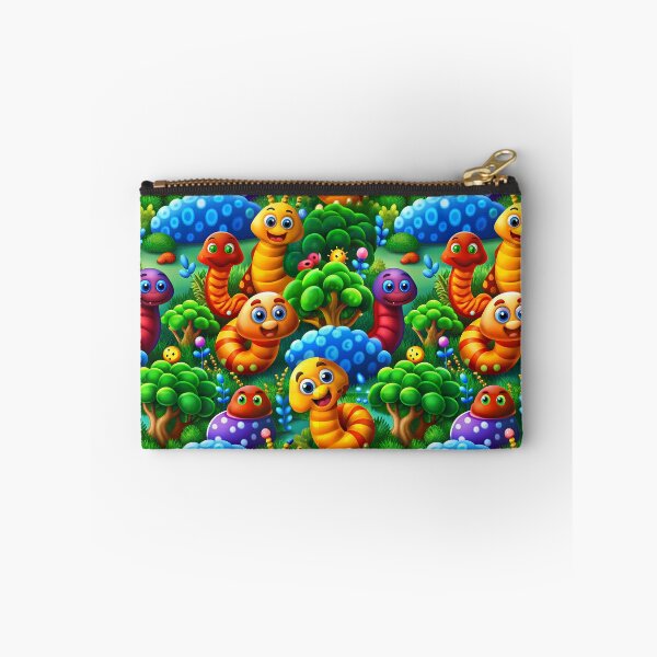 Item preview, Magic Worms Walking Through the Enchanted Forest - Seamless Pattern #6 designed and sold by Second Draft Visuals.