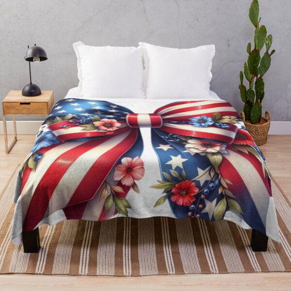 Item preview, American Flag Bow,Flowers designed and sold by deniz kaya.