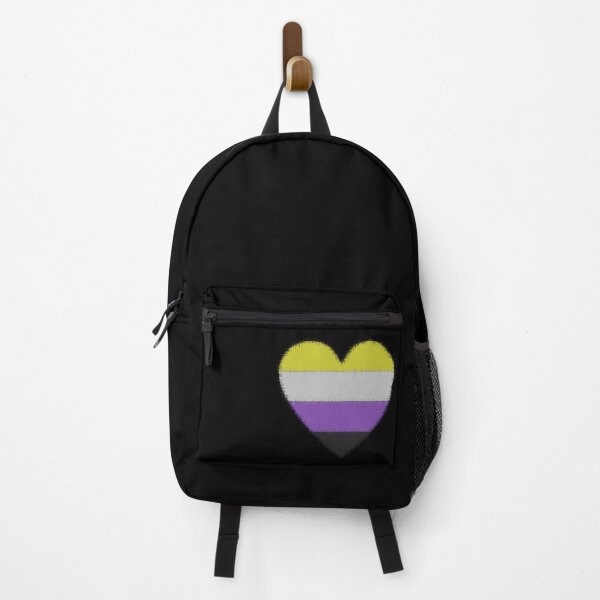 Item preview, Non-binary heart (on black) designed and sold by nerdspride.