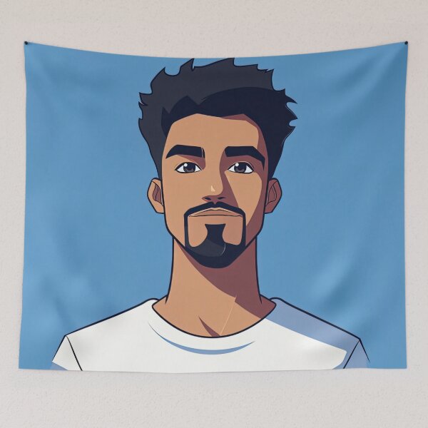 Item preview, Brazilian man, portrait  | Anime style designed and sold by ComicsFactory.