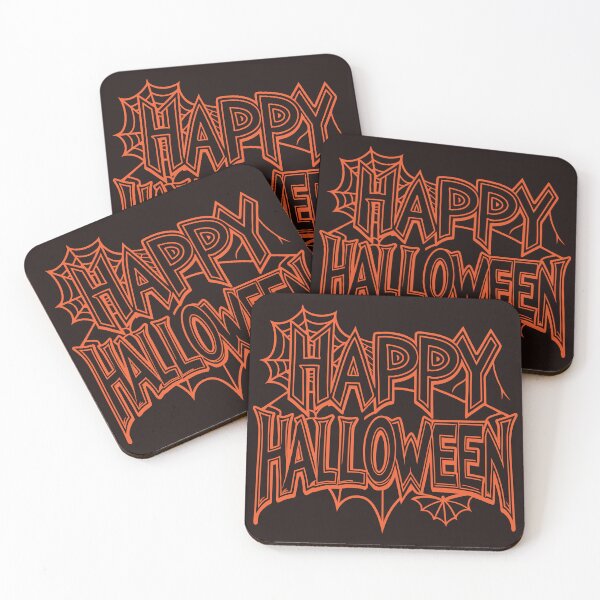 Item preview, Happy Halloween Typography T-Shirt designed and sold by teeuniq.
