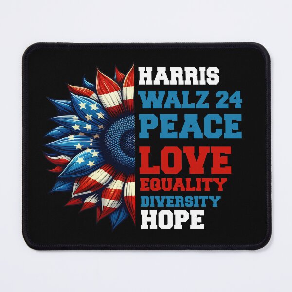 Item preview, Kamala Harris Peace Love Equality Hope Diversity Harris Walz designed and sold by AxelBrook.