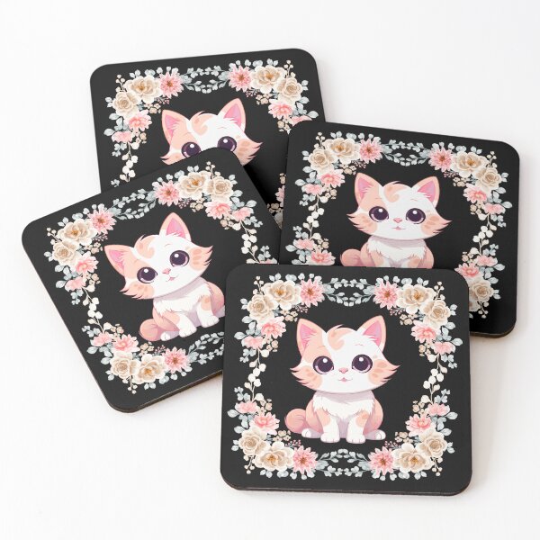 Item preview,   Kitten in flowers designed and sold by Designfs.